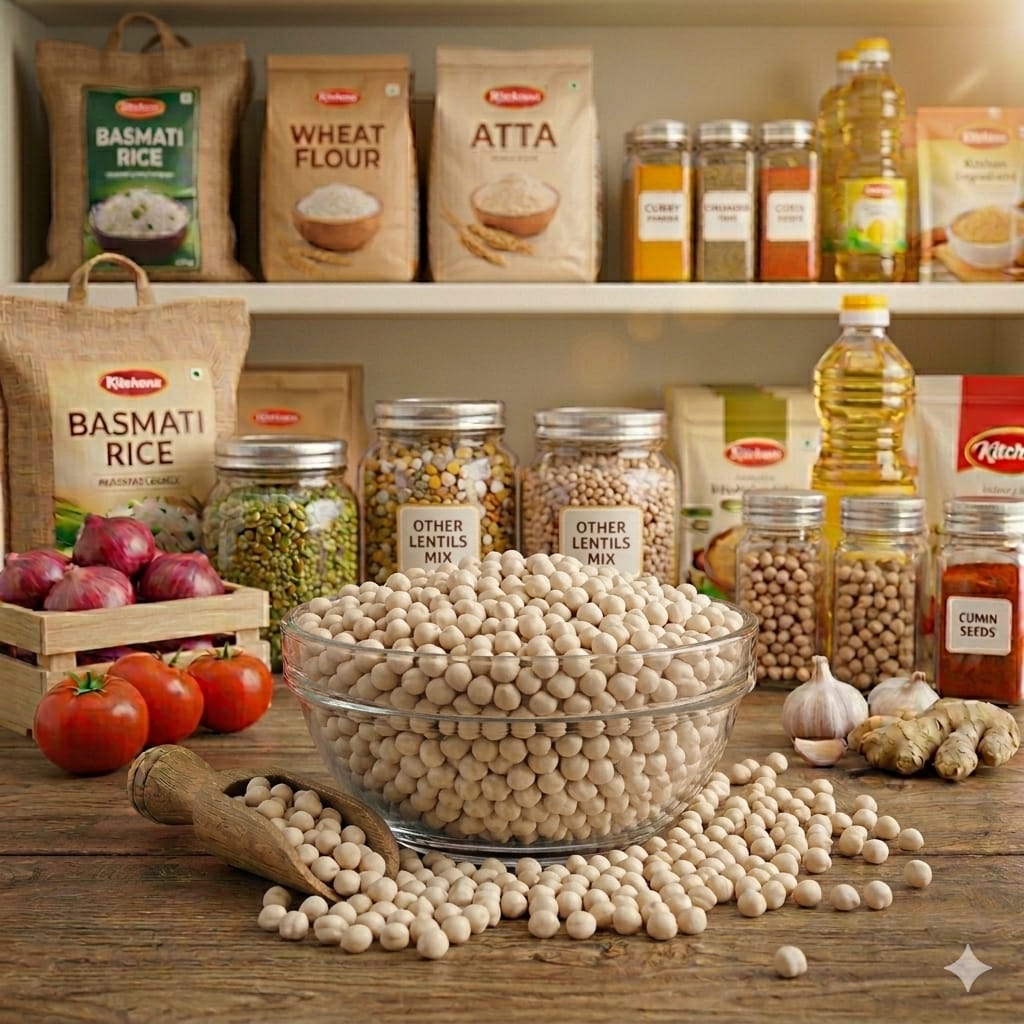 [GR-015] White chickpeas (large) / سفید چنے موٹے