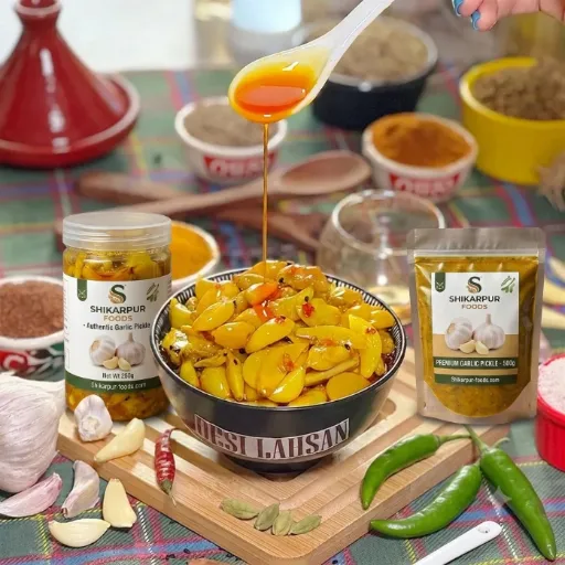 Desi Garlic Pickle – Khalis Organic, Waseela