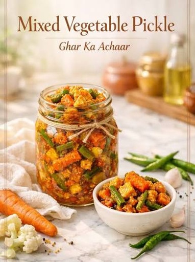 Tarshi – Mixed Veg Pickle (Vinegar) – Khalis Organic, Waseela